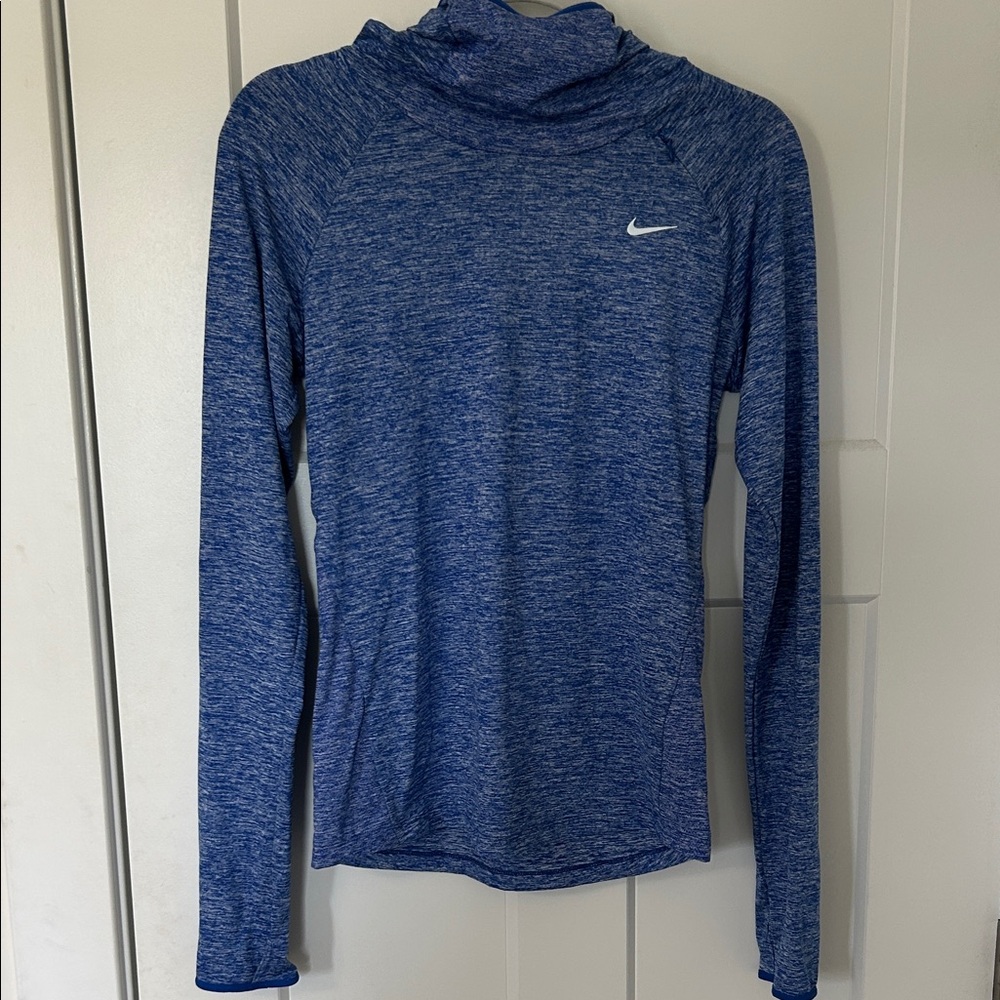 Nike Women's Blue Heathered Sweatshirt